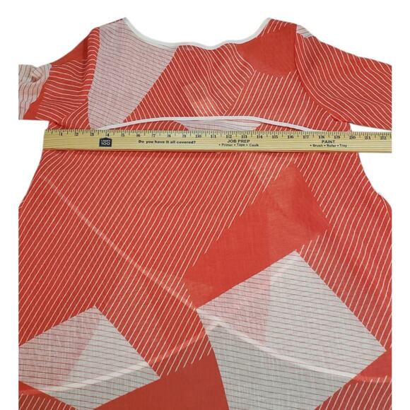 IC by Connie K Lagenlook Tunic XS – Artsy Stripe Colorblock Oversized Semi sheer - Picture 8 of 10